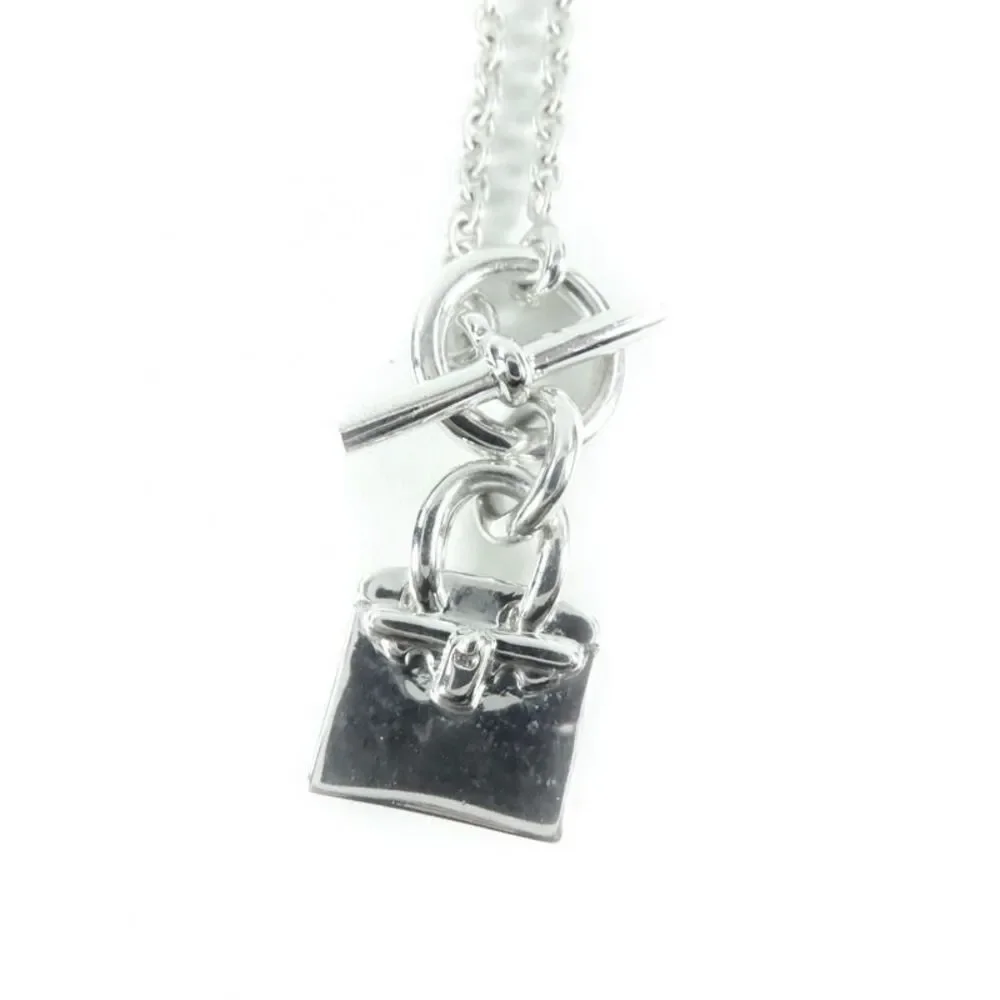 Hermes Birkin Silver 925 Necklace